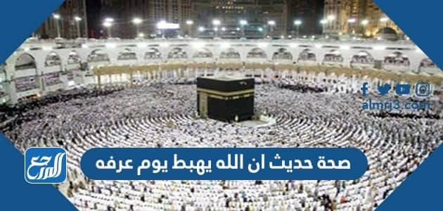 صحة حديث ان الله يهبط يوم عرفه
