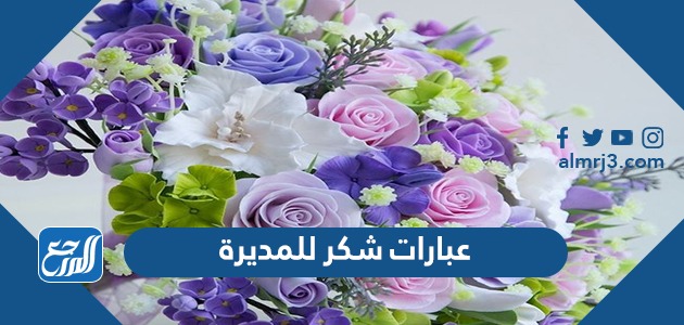 عبارات شكر للمديرة