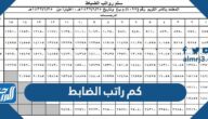 كم راتب الضابط مع البدلات في السعودية 1447 والعلاوات السنوية