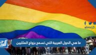 ما هي الدول العربية التي تسمح بزواج المثليين