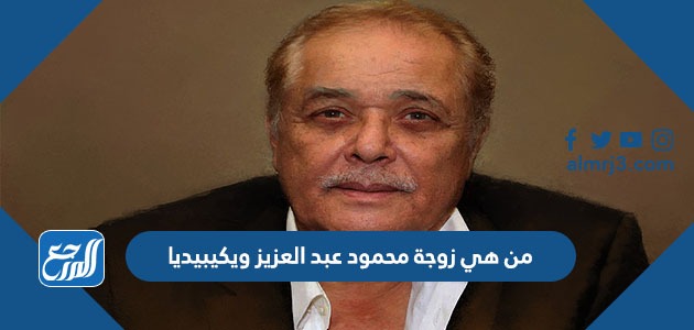 من هي زوجة محمود عبد العزيز ويكيبيديا