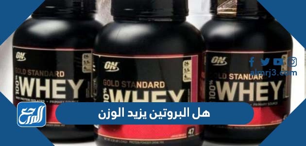 هل البروتين يزيد الوزن