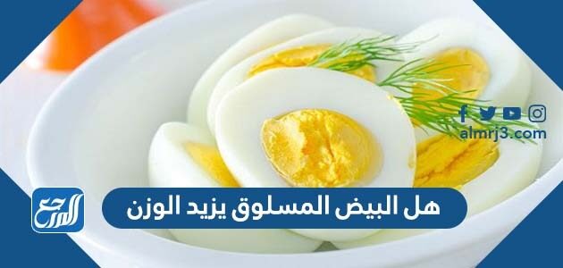 هل البيض المسلوق يزيد الوزن