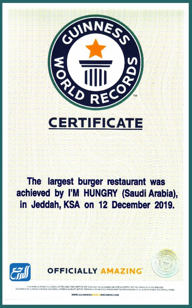 يقع أكبر مطعم هامبرغر في العالم في جدة.
