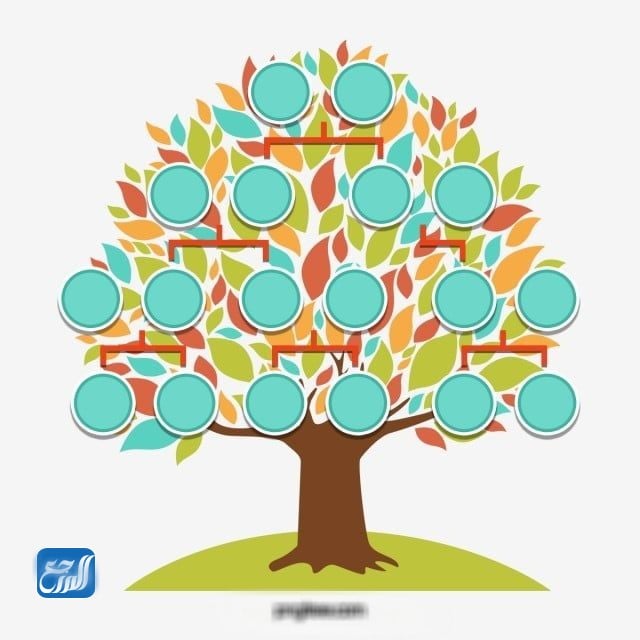 نموذج شجرة عائلة فارغ للأطفال