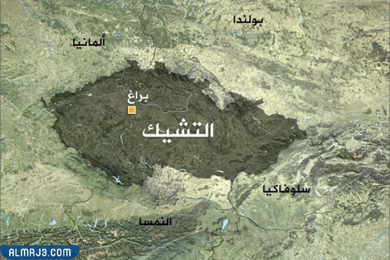 أين تقع براغ على الخريطة