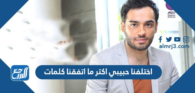 اختلفنا حبيبي اكتر ما اتفقنا كلمات