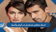 اسماء ممثلين مسلسل حب أبيض وأسود بالصور