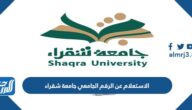 الاستعلام عن الرقم الجامعي جامعة شقراء 1445