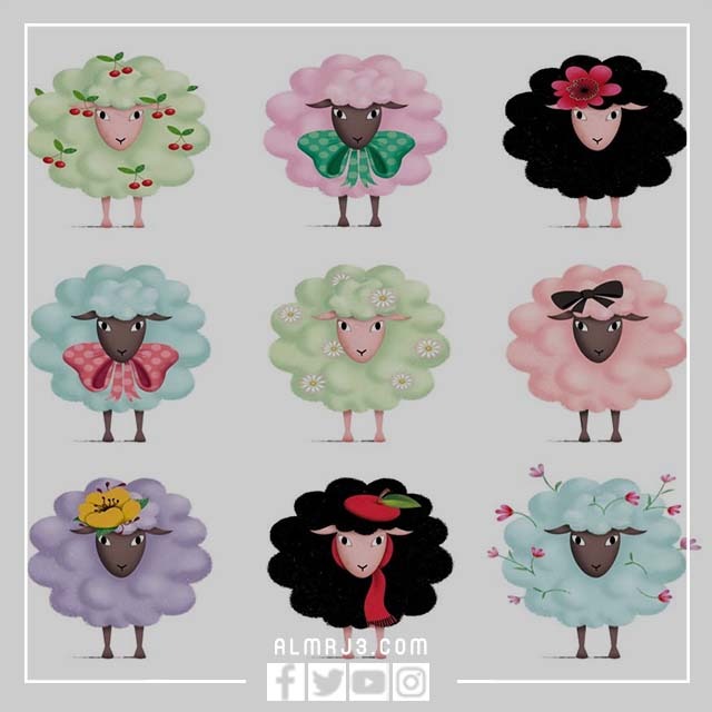 خروف العيد ثيمات عيد الاضحى جاهزه للطباعه 2022