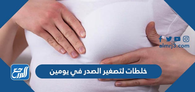 خلطات لتصغير الصدر في يومين