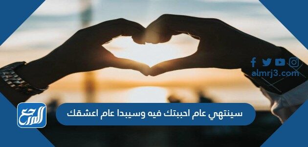 سينتهي عام احببتك فيه وسيبدا عام اعشقك
