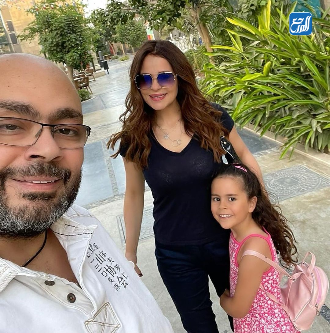 كارول سماحة وزوجها وابنتها