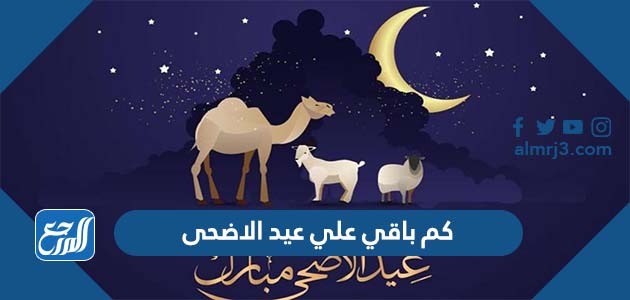 كم باقي علي عيد الاضحى