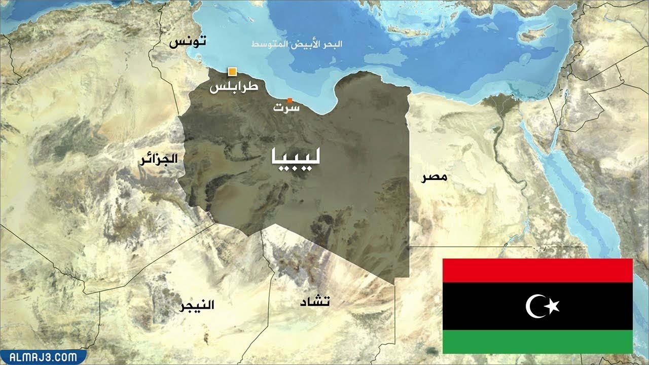 موقع مدينة طرابلس على الخريطة