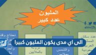 الى اي مدى يكون المليون كبيرا