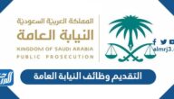 رابط التقديم وظائف النيابة العامة 1444 وشروط التقديم
