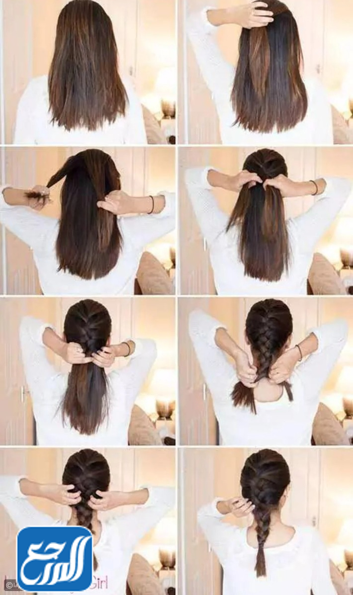 تسريحات شعر للمدرسة للشعر المتوسط بالخطوات؛ حيثُ لم يتبقى سوى بضعة أسابيع قليلة تفصل بيننا وبين العام الدراسي الجديد، وفي تلك الأثناء تنشغل الأمهات بالعديد من الأمور كأفضل تسريحة شعر تتناسب مع طفلتها خلال أيام العام الدراسي، لذلك ومن خلال موقع المرجع سوف نتناول العديد تسريحات الشعر المتوسط للمدرسة بالخطوات، مع بعض صور تلك التسريحات. تسريحات شعر للمدرسة للشعر المتوسط بالخطوات من خلال النقاط الآتية سوف نتناول العديد من تسريحات الشعر للمدرسة للشعر المتوسط بالخطوات:[1] تسريحة نصف ضفائر الشعر من خلال النقاط الآتية سوف نتناول طريقة التسريحة المُسماة بتسريحة نصف ضفائر الشعر بالخطوات: فك التشابك مع تمشيط الشعر جيدًا. تقسيم الشعر لخصلات. وضع خصلات الشعر على جانبي الوجه. يتم سحب الضفائر من ناحية لأخرى مع تثبيتها بالضفائر. تجعيد ما يتبقى من الشعر مع تثبيته بدبابيس على هيئة فراشة أو زهرة. شاهد أيضًا: صور قصات شعر رجال طويل وقصير ومدرج  تسريحة فرنسية جديلة سوف نتعرف على طريقة التسريحة الفرنسيّة الجديلة من خلال النقاط الآتية: تمشيط الشعر جيدًا وسحبه للأسفل مع فك التشابك. تقريب جزء من الشعر ناحية الجبهة مع تقسيمه إلى ثلاثة أقسام متساوية. يتم عمل ضفيرة كبيرة بالثلاثة أقسام التي تم سحبها إلى الأمام. تثبيت الشعر بشريط مطاطي مع استخدام دبابيس بارزة. إضافة العديد من الدبابيس المزينة على هيئة زهور وفراشات. تسريحة الكعك المضفر من خلال التالي سوف نتناول الطريقة الصحيحة لتسريحة الكعك المضفر: تلك التسريحة كباقي التسريحات يجب في البداية تمشيط الشعر جيدًا قبل البدء فيها. يتم قلب الشعر لأعلى مع تجديله عبر تقنية الضفيرة الفرنسية. تجديل الشعر مع تثبيت الضفيرة عبر الشريط المطاطي. تكرار الخطوة الأخيرة. قلب الجزؤ الأخير المتبقي من الشعر ككعكة. شاهد أيضًا: افضل 10 صبغات شعر اشقر رمادي فاتح  نصف كعكة فوضوي الشعر إنَّ تسريحة نصف الكعكة فوضوي الشعر من أكثر التسريحات جمالًا، ويُمكن التعرف على الطريقة الصحيحة لتلك التسريحة عبر النقاط الآتية: تمشيط الشعر جيدًا وبشكل صحيح مع فك التشابك. تقسيم الشعر بطريقة أفقية. فصل خصل الشعر بروية مع ربط الجزء العلوي من المنتصف وتلك الخطوة تُمثل ذيل الحصان. تثبيت نهاية الضفيرة عبر شريط مطاطي. لف الجديلة على هيئة كعكة مع تثبيتها. سحب الشعر ببطيء بروية للخارج من داخل الضفيرة حتى لا تنفك. تسريحة كعكة مضفرة من خلال التالي سوف نتناول خطوات تسريحة الكعكة المضفرة: في البداية يجب تمشيط الشعر جيدًا مع فك التشابك. تقسيم الشعر إلى أربعة أقسام. تجديل كل قسم مع تثبيته عبر أشرطة مطاطية. جمع ضفيرتين سويًا وربطهما على هيئة كعكة من منتصف الرأس. اختيار إحدى الضفائر الأخرى مع لفها حول الضفيرة الأولى. تكرار الخطوة الأخيرة مرة أخرى. تثبيت الشعر بالدبابيس الملونة. شاهد أيضًا: تسريحات شعر قصير للاعراس  تسريحة الشعر الشلال من خلال النقاط الآتية سوف نتناول الطريقة الصحيحة لتسريحة الشعر الشلال: تمشيط الشعر جيدًا كالعادة مع فك التشابك. تقسيم الجزء الأمامي من الشعر إلى قسمين. عمل جديلة فرنسيّة لذلك القسم الأمامي من الشعر. التحرك بصورة جانبيّة أثناء عمل الضفيرة. التأكد من أن الضفيرة ترتبط بالجزء الأمامي من الرأس. تثبيت الضفيرة بشريط مطاطي. تسريحة ذيل الحصان من خلال النقاط الآتية سوف نتناول طريقة تسريحة ذيل الحصان بالخطوات: كالعادة يجب فك الشعر جيدًا مع تمشيطه. فصل الجزء الأمامي من الشعر مع ضمه إلى الجزء الخلفي، وذلك لتثبيته على هيئة ذيل حصان عبر شريط مطاطي. تكرار الخطوة مع فك الشعر بروية. رفع كافة الشعر ومن ثم ربطه سويًا. تحرير بعض خيوط الشعر. شاهد أيضًا: تسريحات شعر قصير للمناسبات  أنواع قصات الشعر المتوسط سوف نتناول من خلال النقاط الآتية العديد من أنواع قصات الشعر المتوسط: قصة الشعر المتساوي. قصة الشعر قصير مع وجود غرة أمامية. وقصة الشعر كاريه بشكل غير متماثل. قصة اللوب المدرجة. قصة الباجي. وقصة البوي مع وجود فرق جانبي. قصة البيكسي. قصة الشعر القصير المتدرج. قصة البلانت بوب. شاهد أيضًا: قصات شعر قصير للرجال مدرج صور تسريحات شعر للمدرسة للشعر المتوسط بالخطوات عبر التالي سوف نتناول العديد من صور تسريحات الشعر المتوسط للمدرسة بالخطوات: تسريحات شعر بسيطة للمناسبات للأطفال سوف نتناول من خلال الصور الآتية العديد من تسريحات الشعر البسيطة للمناسبات للأطفال، بالتحديد الأطفال أصحاب الشعر المتوسط: قصات شعر طويل أطفال بنات 2022 سوف نتناول من خلال الصور الآتية العديد من قصات الشعر الطويل للأطفال البنات لعام 2022:         شاهد أيضًا: تسريحات شعر قصير للمناسبات  قصات شعر قصير للأطفال البنات 2022 سوف نتناول من خلال الصور الآتية العديد من قصات الشعر القصير للبنات لعام 2022:       صور قصات شعر اطفال بنات كيرلي قصير  سوف نتناول من خلال الصور الآتية العديد من قصات الشعر الكيرلي القصير للفتيات لعام 2022:     صور قصات شعر اطفال بنات كيرلي طويل سوف نتناول من خلال الصور الآتية العديد من قصات الشعر الكيرلي الطويل للفتيات لعام 2022:       هكذا؛ نكون قد توصلنّا لنهاية مقال تسريحات شعر للمدرسة للشعر المتوسط بالخطوات الذي من خلاله تناولنا العديد من التسريحات التي تتناسب مع شعر الفتيات المتوسط أثناء ذهابهن إلى المدرسة، بالإضافة إلى العديد من صور تسريحات الشعر المتوسط بالخطوات.