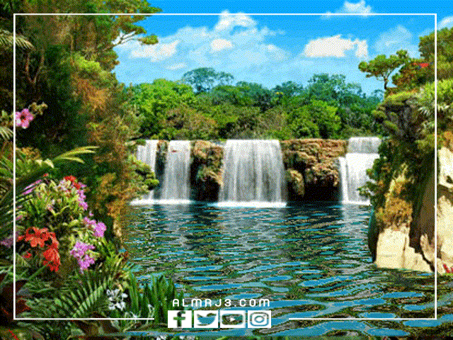 خلفيات شلالات متحركة