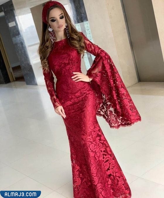 فساتين دانتيل سهره انستقرام 2023