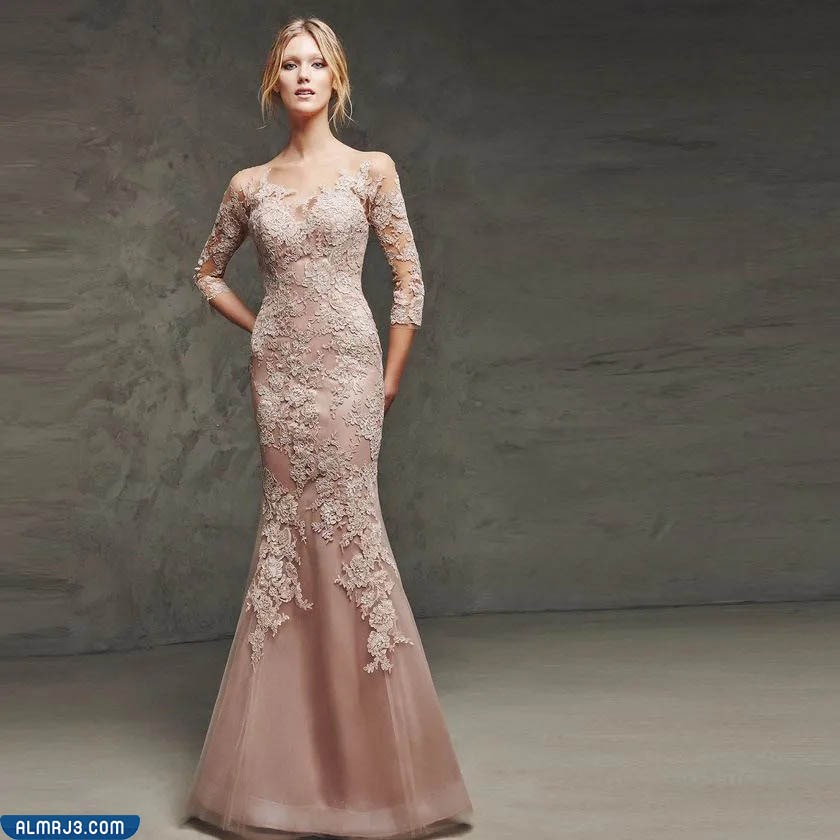 فساتين دانتيل سهره انستقرام 2023