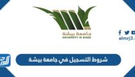 شروط التسجيل في جامعة بيشة 1447