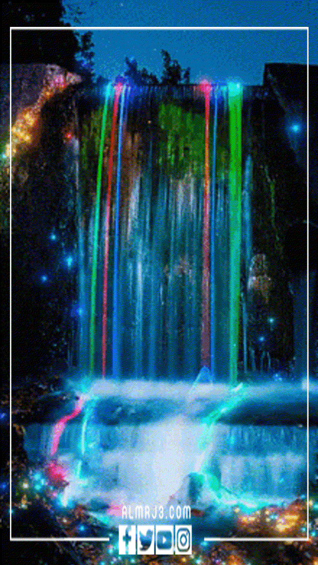 شلال خلفية متحركة gif