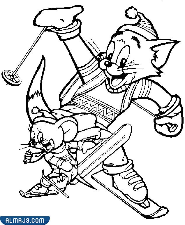 صور تلوين شخصيات كرتون جميلة للطباعة للأطفال