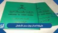 طريقة اصدار جواز سفر للأطفال 1444