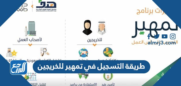 طريقة التسجيل في تمهير للخريجين