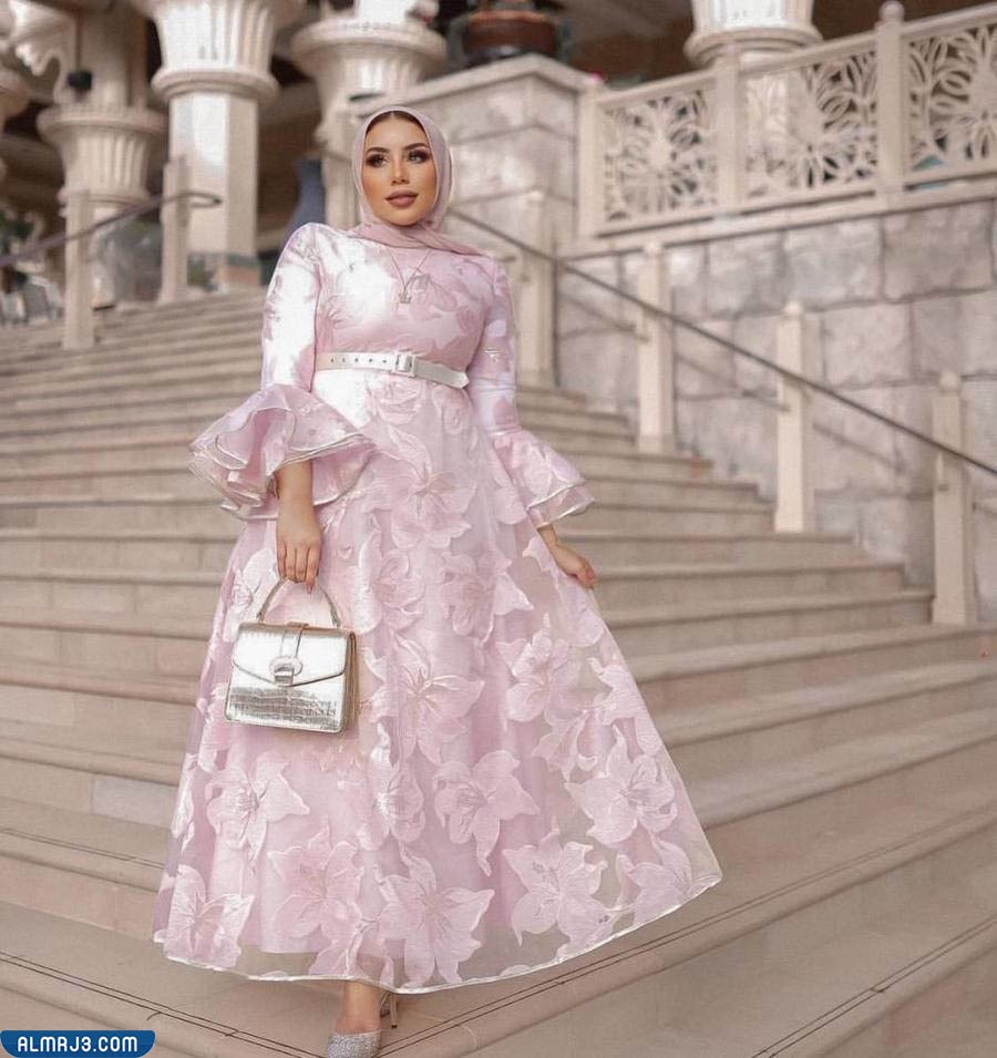 فساتين دانتيل سهرة محجبات