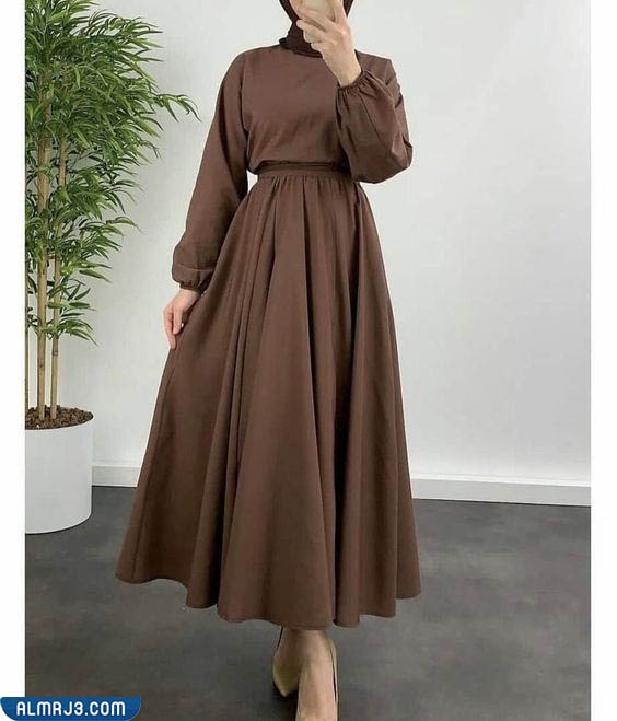 فساتين محجبات خروج تفصيل 2022 بالصور