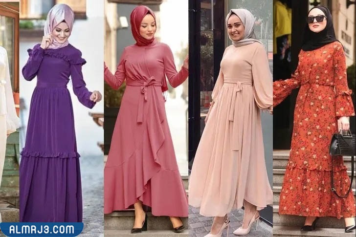 فساتين محجبات خروج تفصيل 2022 صيفي