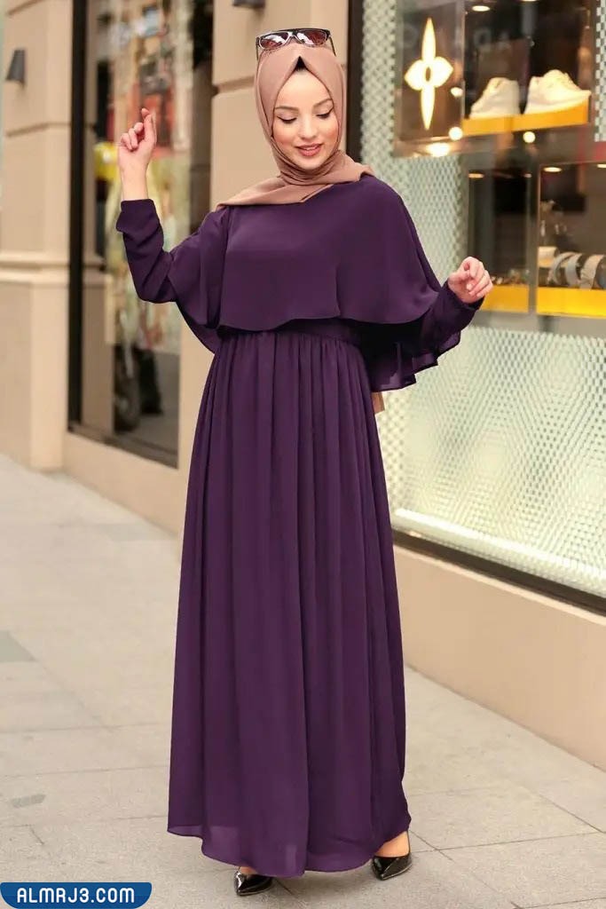 فساتين محجبات خروج تفصيل سادة