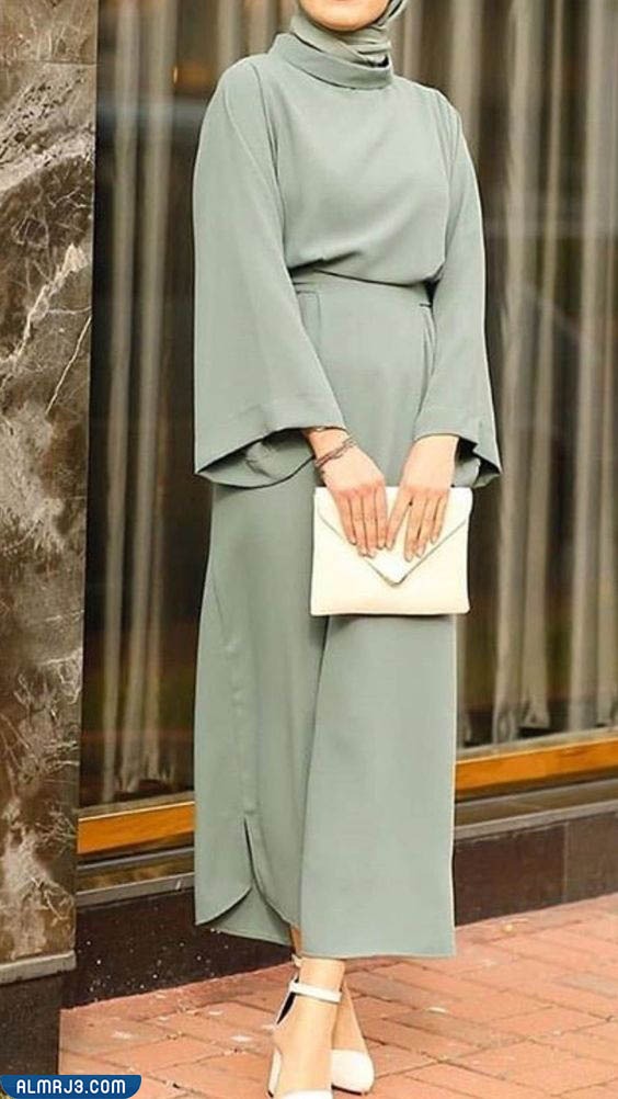 فساتين محجبات خروج تفصيل سادة