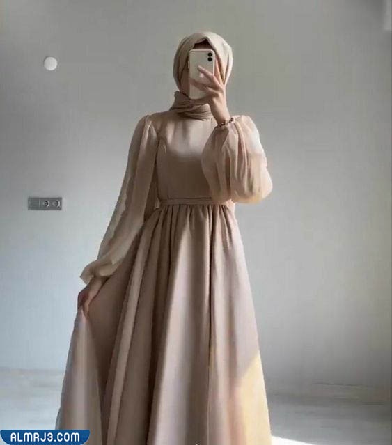 فساتين محجبات خروج تفصيل سادة