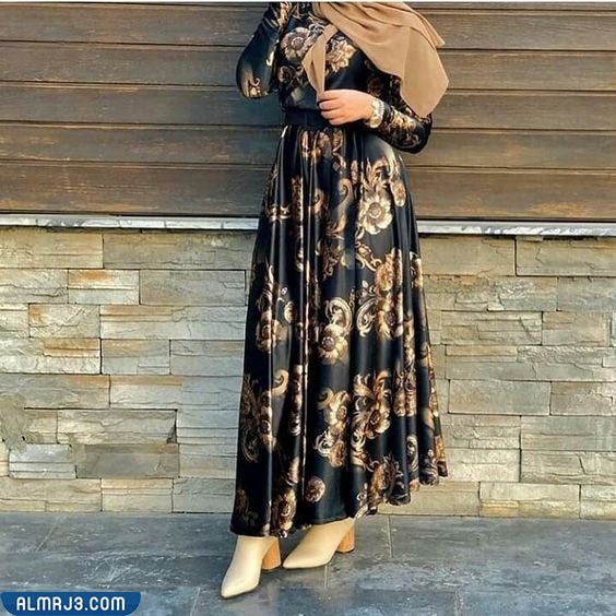 فساتين محجبات خروج تفصيل مشجرة