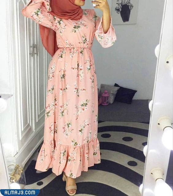 فساتين محجبات خروج تفصيل مشجرة