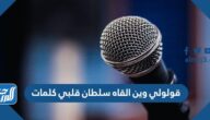 قولولي وين القاه سلطان قلبي كلمات