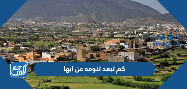 كم تبعد تنومه عن ابها