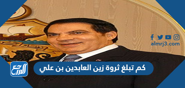 كم تبلغ ثروة زين العابدين بن علي