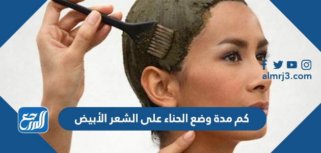 كم مدة وضع الحناء على الشعر الأبيض