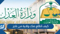 كيف اطلع صك ولاية من ناجز 1447 بالخطوات