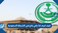 كيف اعرف اذا علي بلاغ في الشرطة السعودية وكيفية الاستعلام