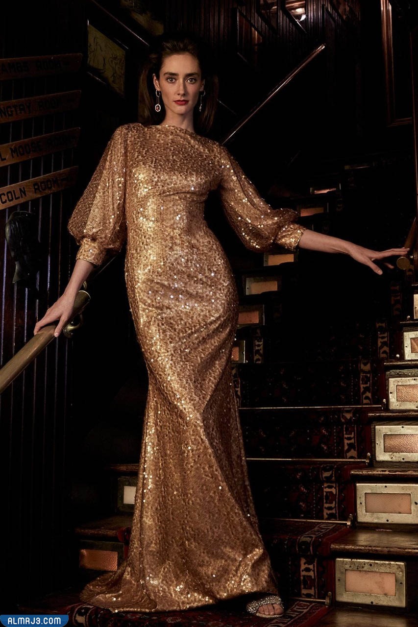 فساتين سهرة لامعة بالترتر لغير المحجبات