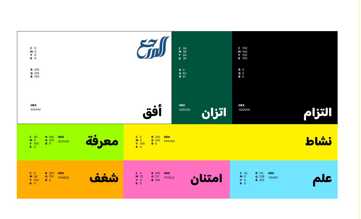 لوحة الألوان