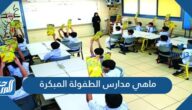 ماهي مدارس الطفولة المبكرة 1446 ماهي مدارس الطفولة المبكرة 1446