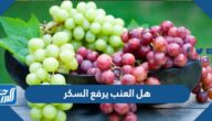 هل العنب يرفع السكر