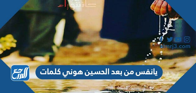 يانفس من بعد الحسين هوني كلمات