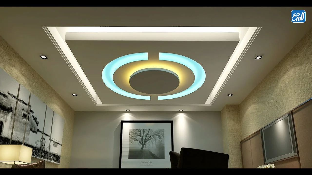 ديكورات جبس على هيئة أشكال هندسية